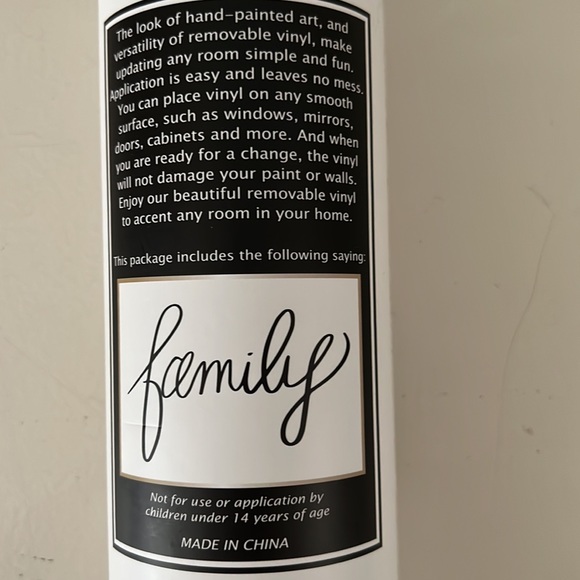 NWT FAMILY vinyl wall decal by Teresa Collins Studio - Picture 2 of 3